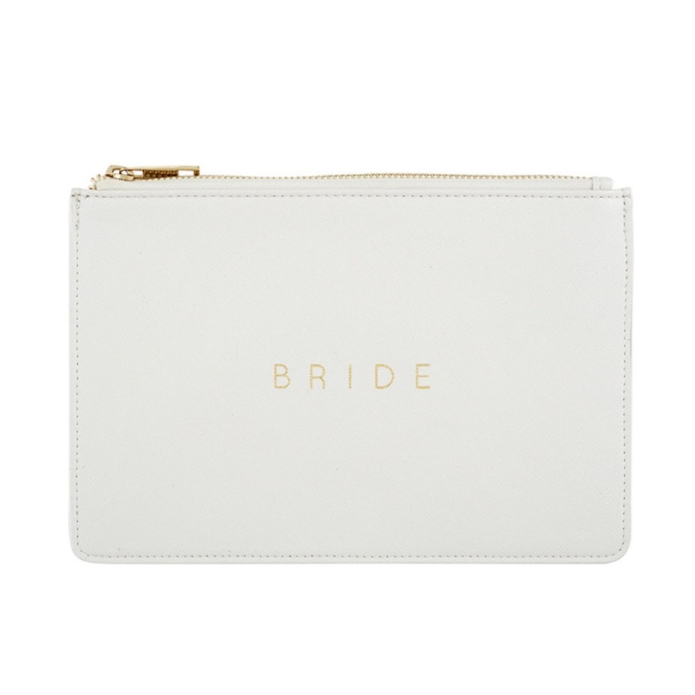 Bride Faux Leather Pouch